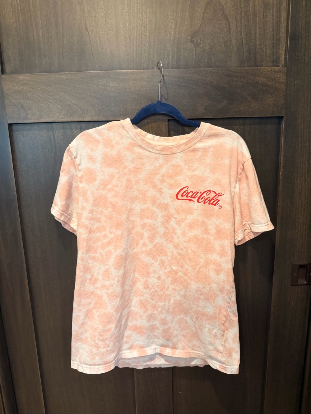 Coca Cola Pink Tie-Dye Logo Tee